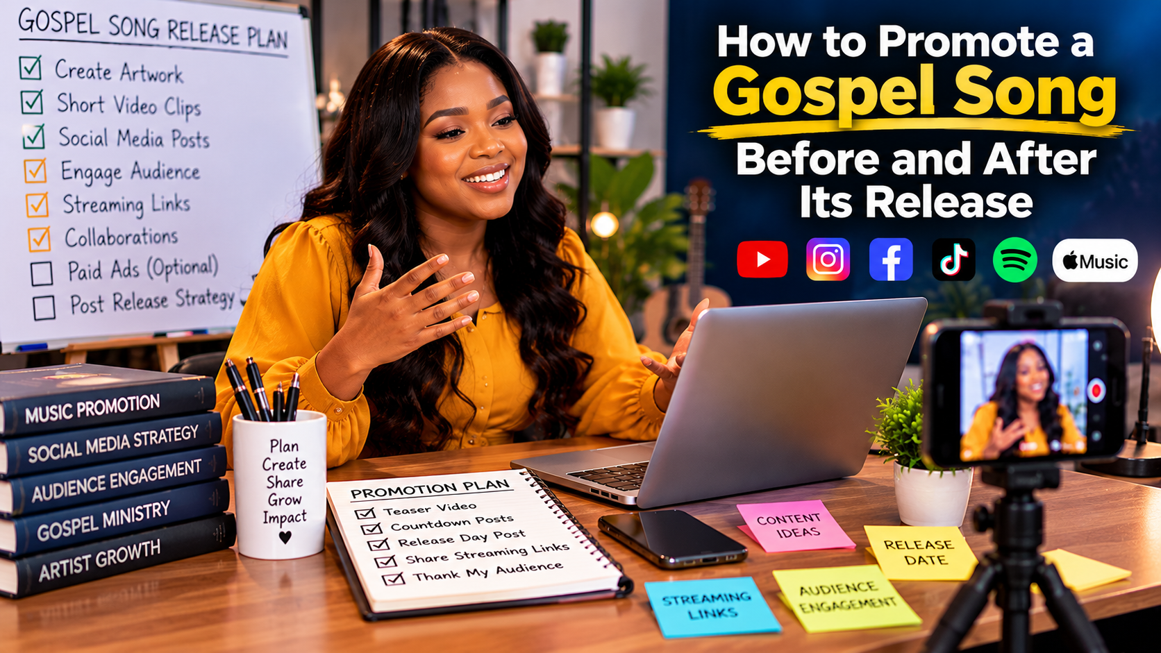 How to Promote a Gospel Song Before and After Its Release